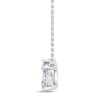 Jai's 18K White Gold Emerald-cut Diamond Necklace