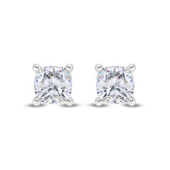 Cushion Shine Solitaire Earring