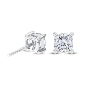 Cushion Shine Solitaire Earring