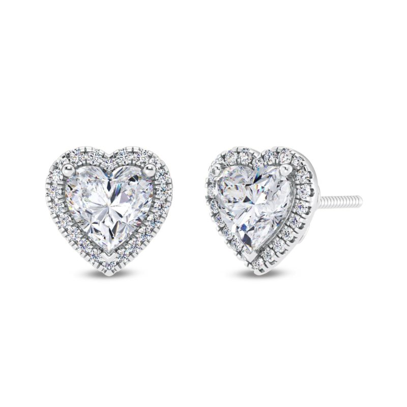 Delighted Heart Diamond Earring