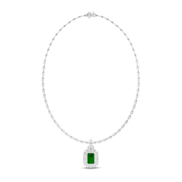 Contemporary Glam Green Necklace