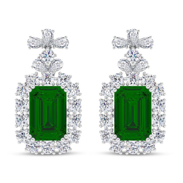 Contemporary Glam Green Earring
