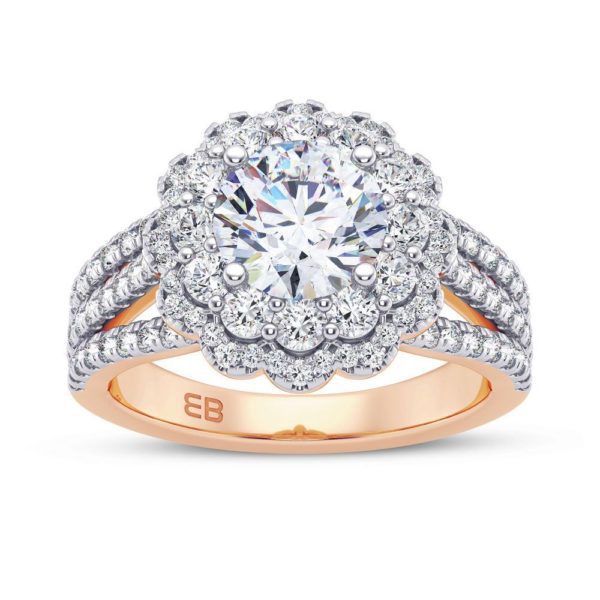Bold Fleur Engagement Ring