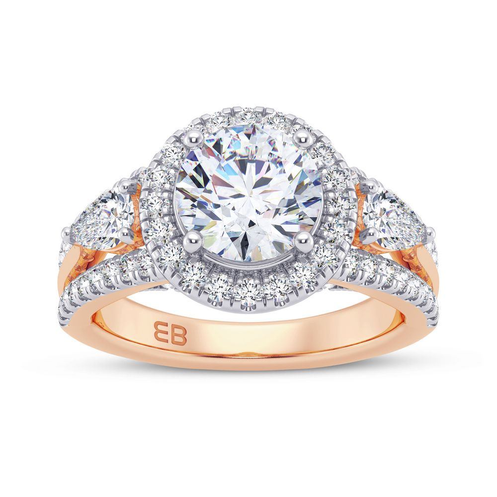 Kallati Eternal Round Solitaire Diamond Engagement Ring With Matching –  KALLATI