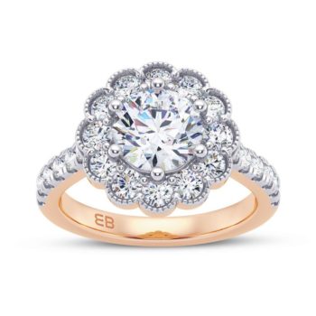 Dainty Fleur Engagement Ring