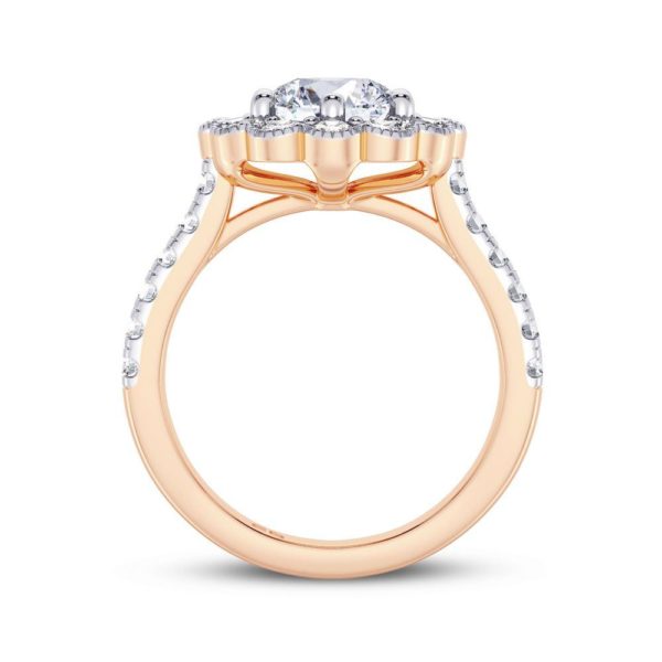 Dainty Fleur Engagement Ring