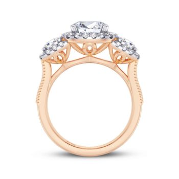 Chic Trinity Engagement Ring