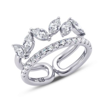 Soaring Marquee Diamond Ring