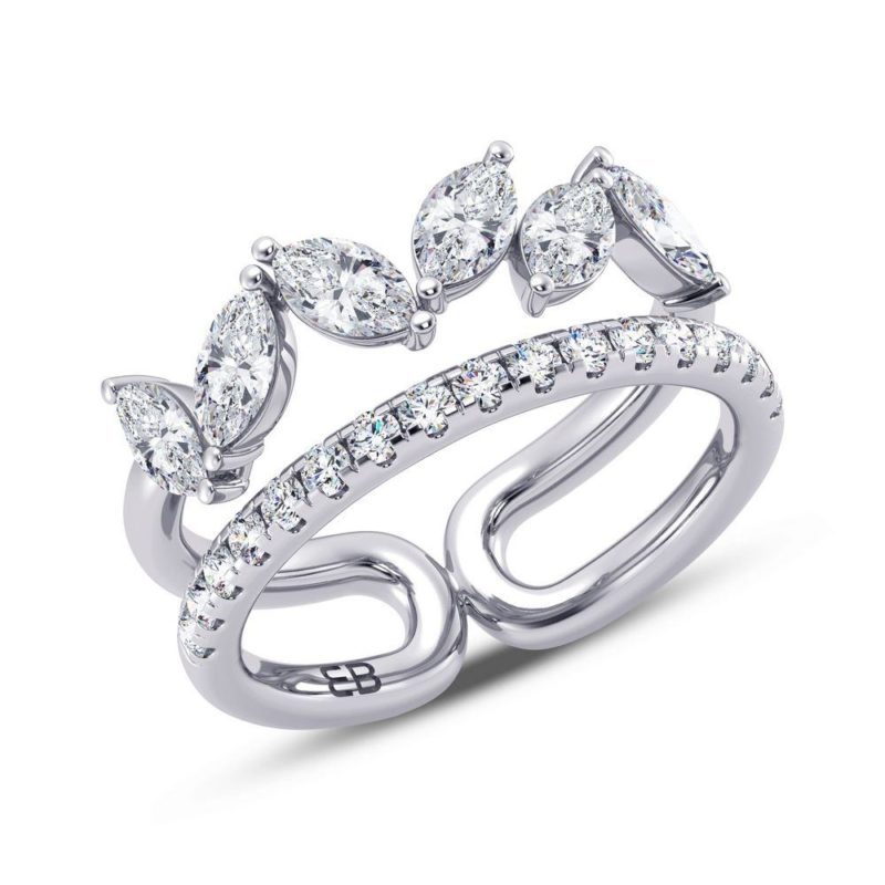 Soaring Marquee Diamond Ring