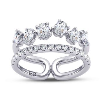 Soaring Oval Diamond Ring