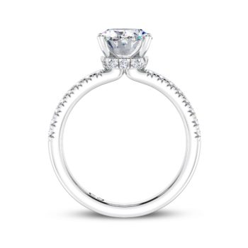 Sublime Oval Under Halo Engagement Ring