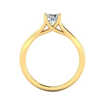 Twirl Solitaire Ring