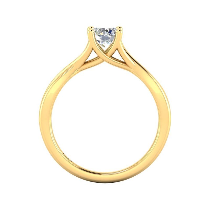 Twirl Solitaire Ring