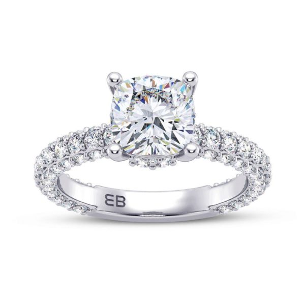 Round Diadem Engagement Ring