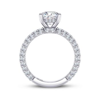 Round Diadem Engagement Ring