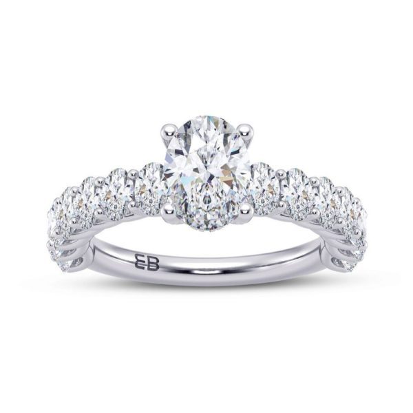 Oval Melody Engagement Ring