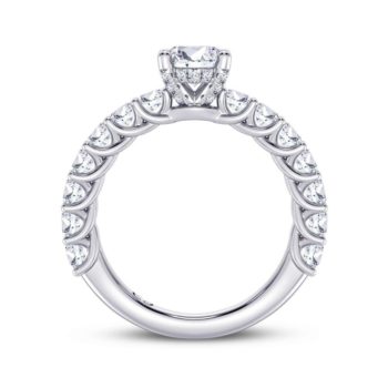 Oval Melody Engagement Ring