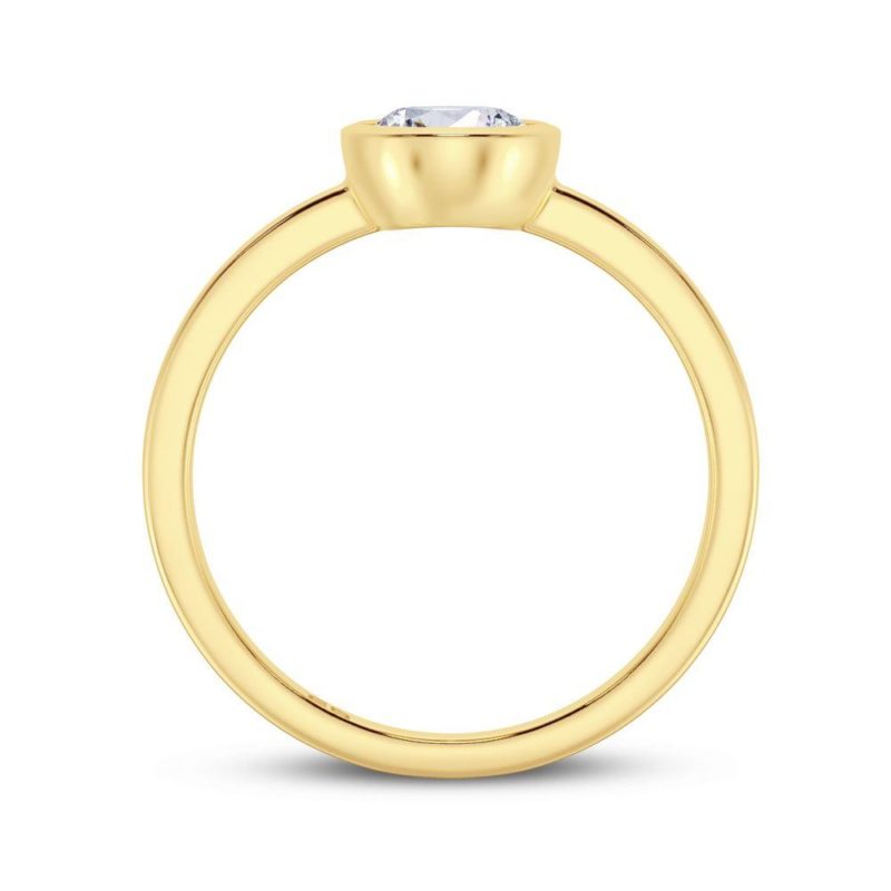 Ovate Men's Solitaire Ring