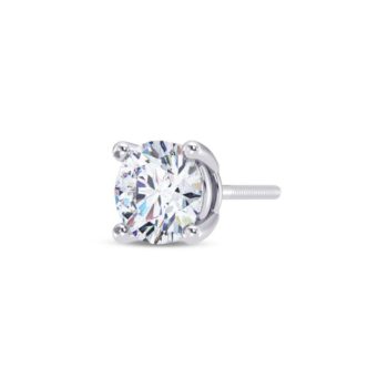 Classic Round Men's Diamonds Earring