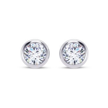 Round Glamour Solitaire Earring