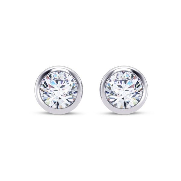 Round Glamour Solitaire Earring