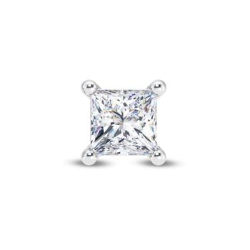 Princess Shine Men's Solitaire Earring