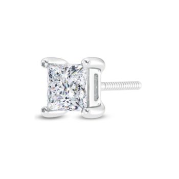 Princess Shine Men's Solitaire Earring