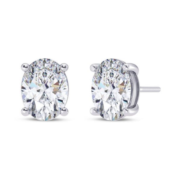 Magnus Oval Solitaire Earring