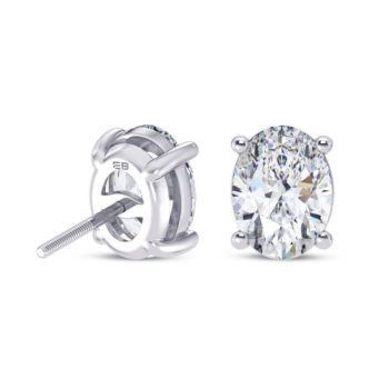 Magnus Oval Solitaire Earring