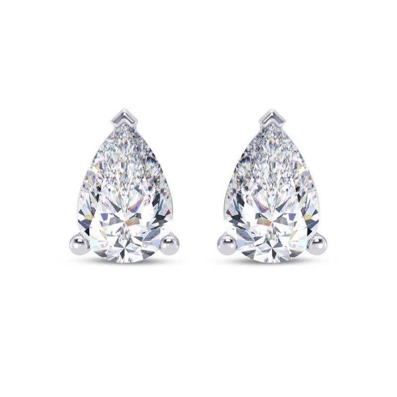Opus Pear Solitaire Earring