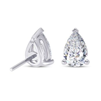 Opus Pear Solitaire Earring