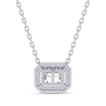 Imperial Halo Diamond Pendant