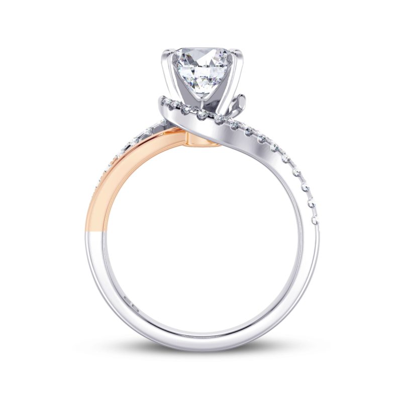 Enchanting Spiral Engagement Ring