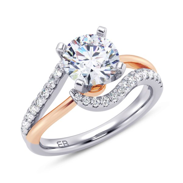 Enchanting Spiral Engagement Ring