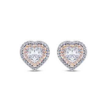 Regal Heart Diamond Earring