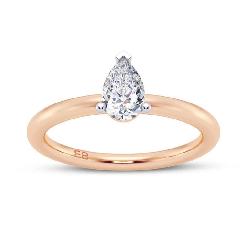 Imperial Pear Solitaire Ring