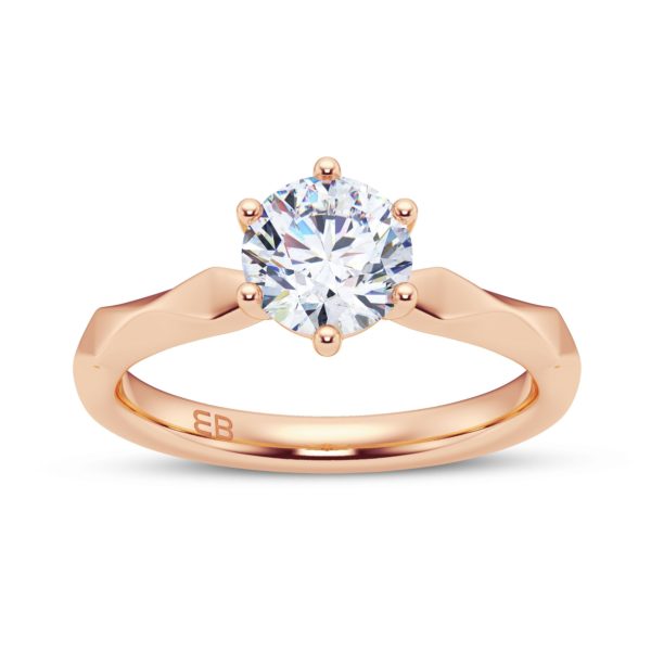 Turret Solitaire Ring