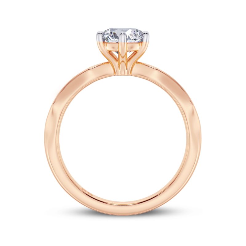 Turret Solitaire Ring