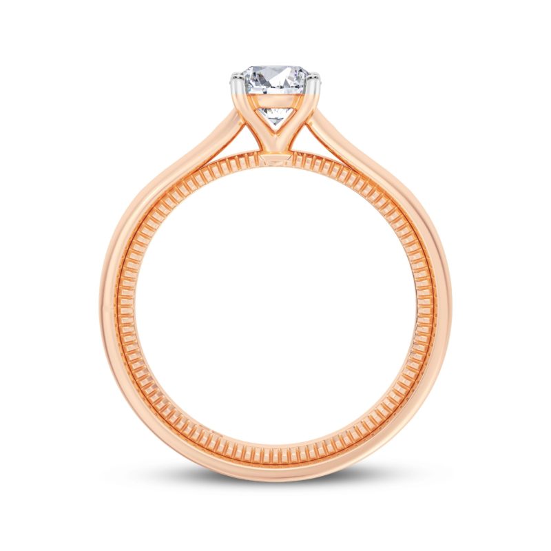 Twin Caress Solitaire Ring