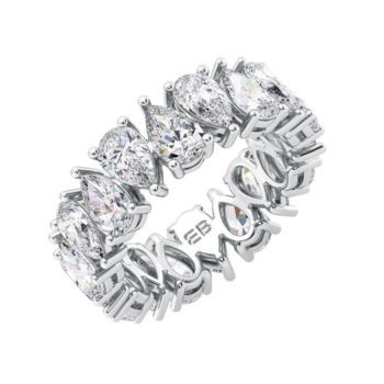 Mini Dual Pear Eternity Ring