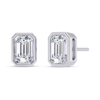 Emerald Glamour Solitaire Earring