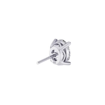 Oval Men's Solitaire Earring