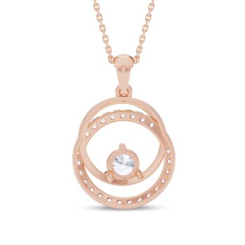 Ying Yang Solitaire Diamond Pendant