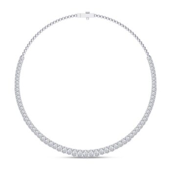 Oval Diamond Necklace