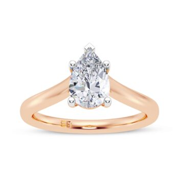 Canopy Pear Solitaire Ring