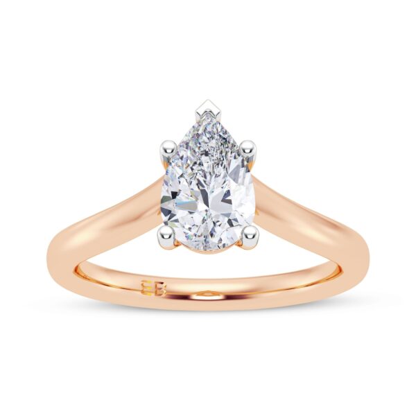Canopy Pear Solitaire Ring