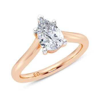 Canopy Pear Solitaire Ring