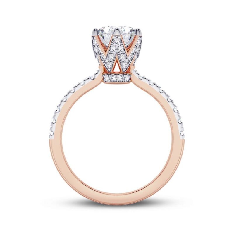White Lotus Engagement Ring