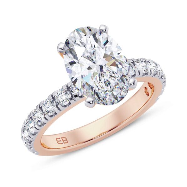 Bold Ovate Engagement Ring