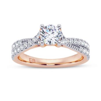 Brilliant Twist Diamond Ring